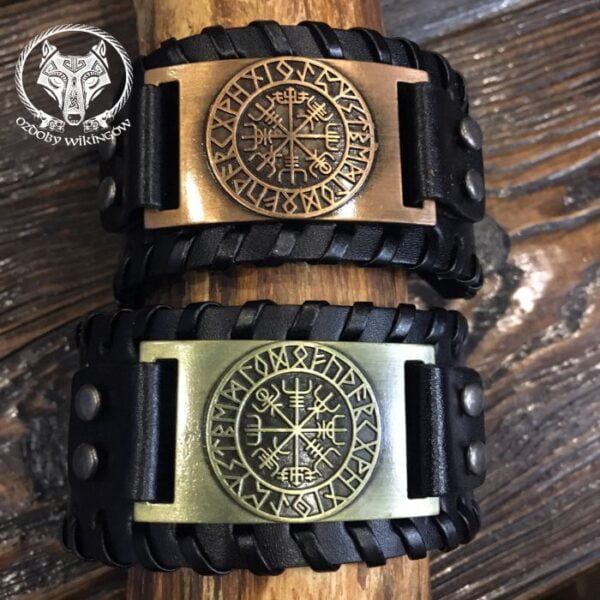 bransolety-czarne-vegvisir-zloto-miedz