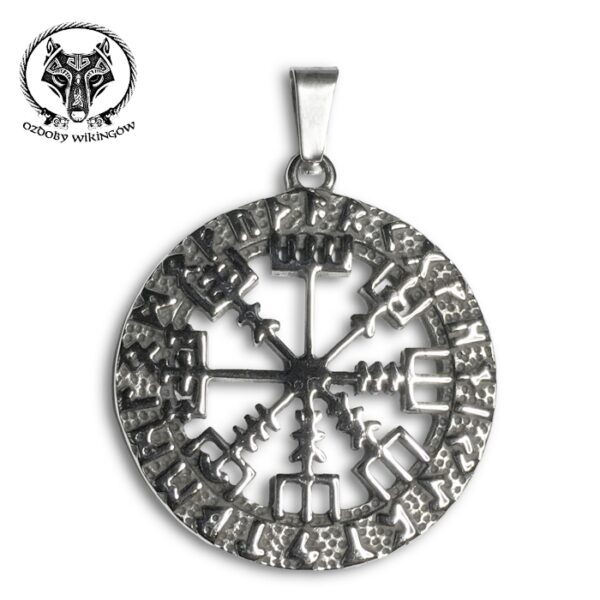 Zawieszka z symbolem Vegvisir i runami