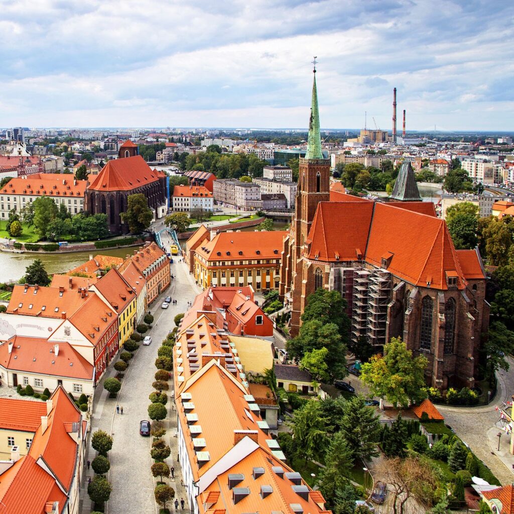 zdjęcie przedstawiające Ostrów Tumski we Wrocławiu